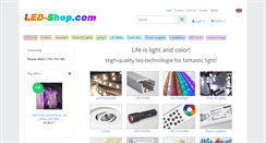 Desktop Screenshot of led-shop.com