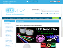 Tablet Screenshot of led-shop.com.au